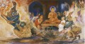 仏陀は 仏教の三宝に避難した天の鬼アラヴァカを飼い慣らした
